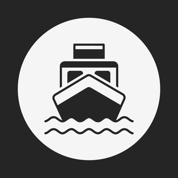 Fartyget båt ikonen — Stock vektor