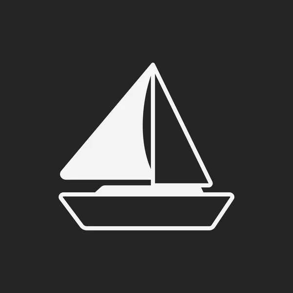 Barco icono del barco — Vector de stock