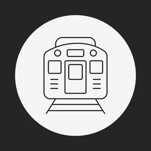 Ícone da linha ferroviária — Vetor de Stock