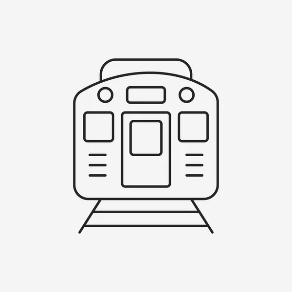 Icona della linea ferroviaria — Vettoriale Stock