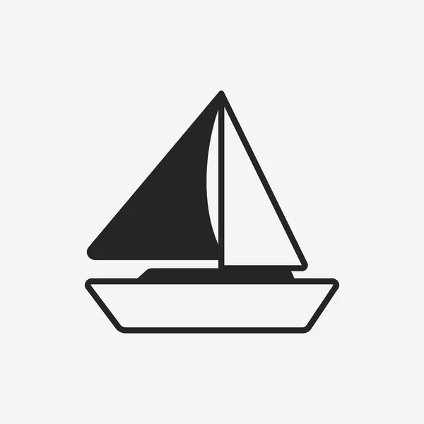 Bateau bateau icône — Image vectorielle