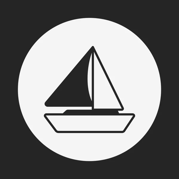 Nave icona barca — Vettoriale Stock