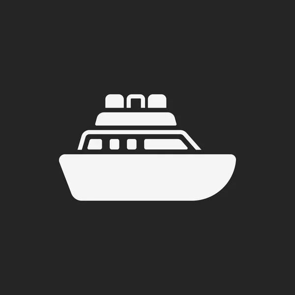 Fartyget båt ikonen — Stock vektor