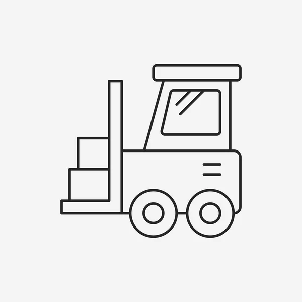 Truck line icon — Stock Vector