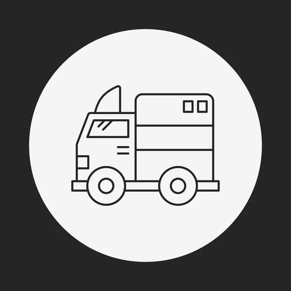 Ikon baris truk - Stok Vektor