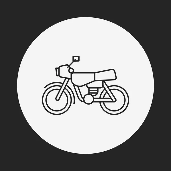 Symbolbild für mortocycle line — Stockvektor