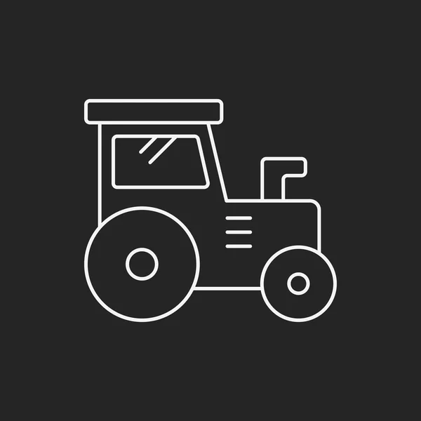 Icône de ligne de camion — Image vectorielle