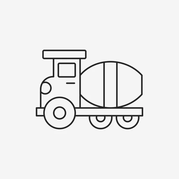 Truck line icon — Stock Vector