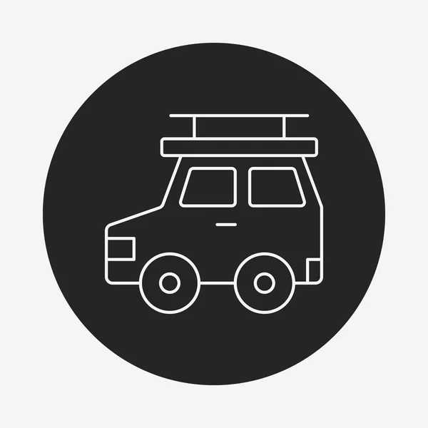 Auto lijn pictogram — Stockvector