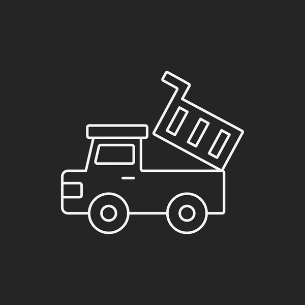 Truck line icon — Stock Vector