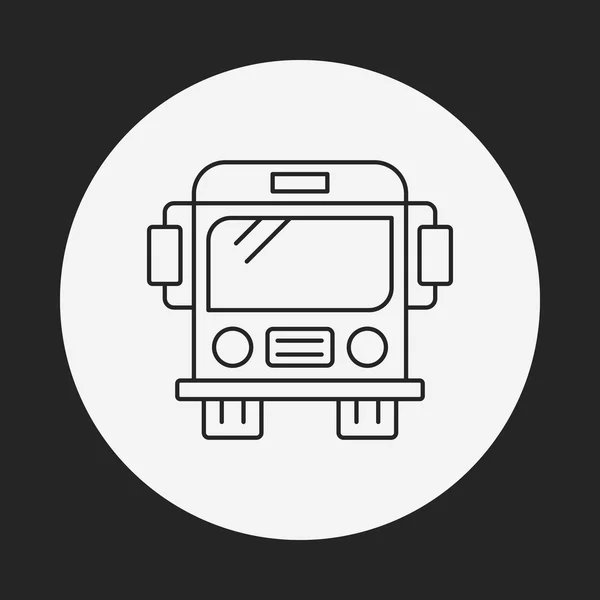 Bus line icon — Stock Vector