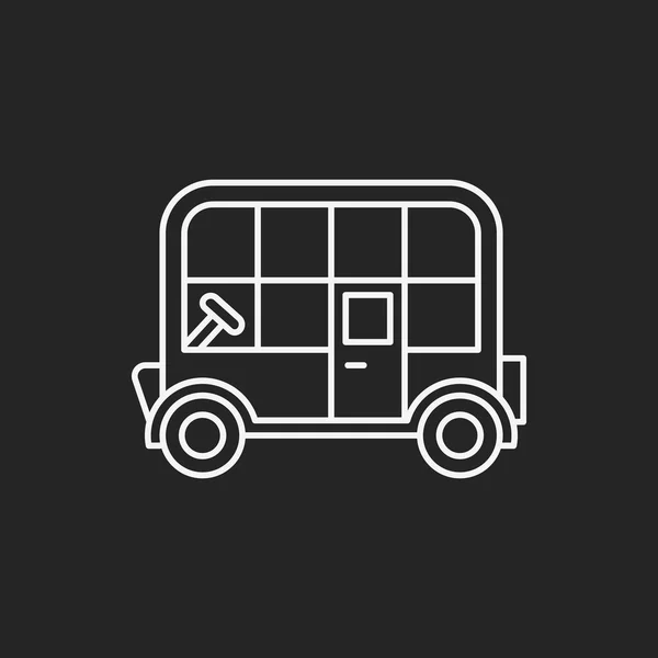 Icône de ligne de bus — Image vectorielle