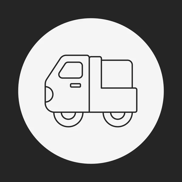 卡车线图标 — 图库矢量图片