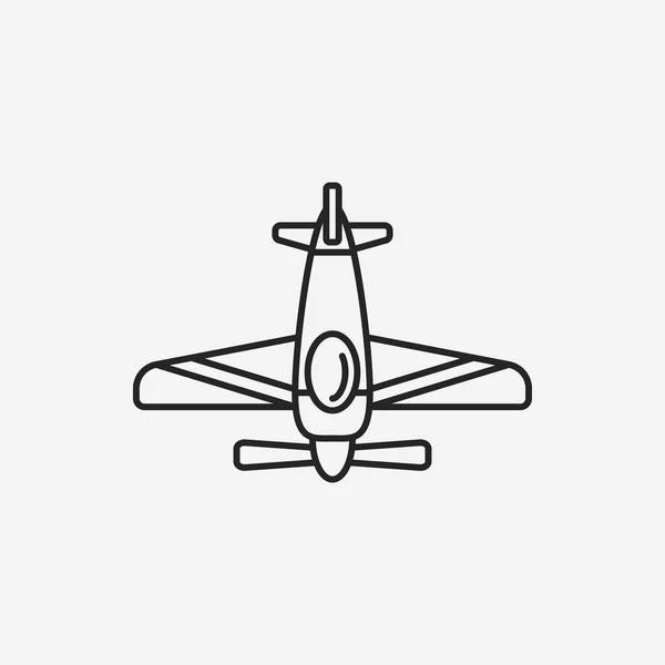 Repülőgép-vonal ikonja — Stock Vector