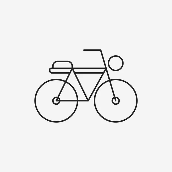 Icono de línea de bicicleta — Vector de stock