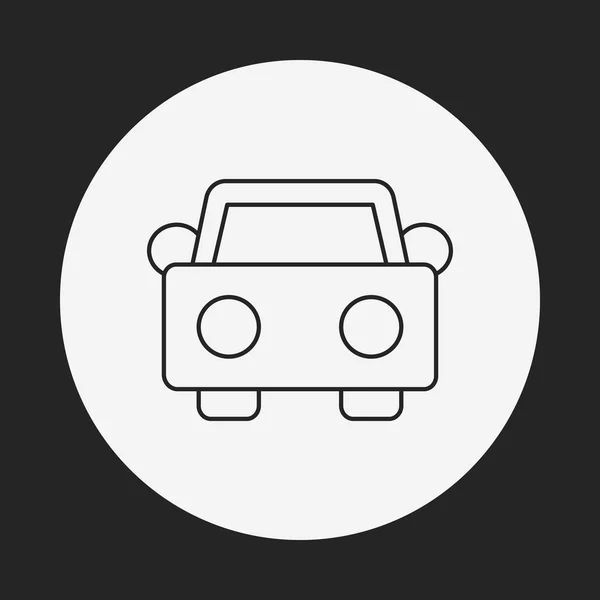 Icono de línea de coche — Vector de stock