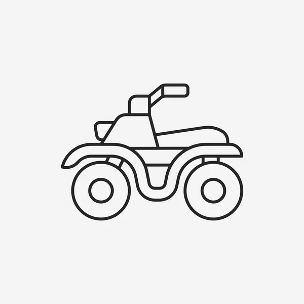 Mortocycle line icon — Stock Vector