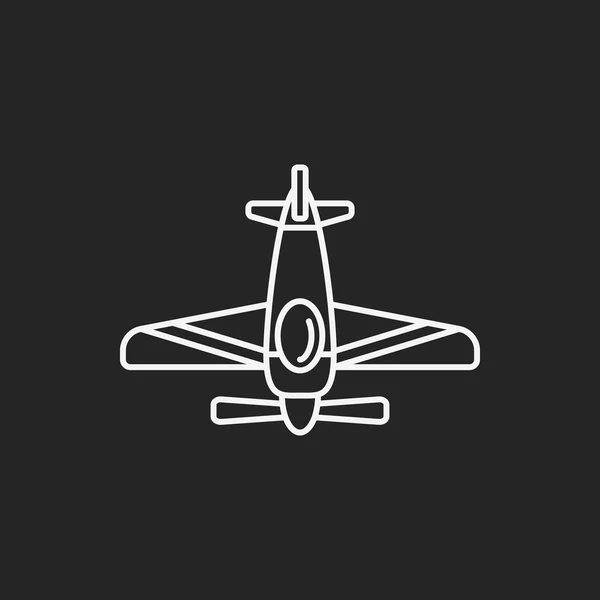 Icône de ligne avion — Image vectorielle