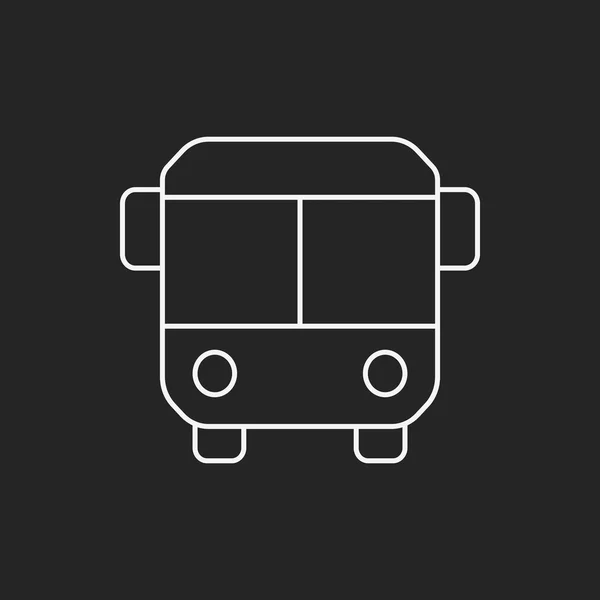 Εικονίδιο γραμμής λεωφορείου — Διανυσματικό Αρχείο