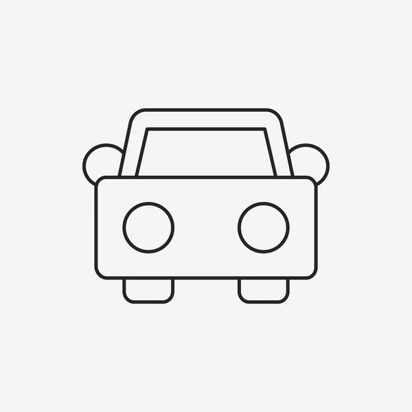 Icono de línea de coche — Vector de stock