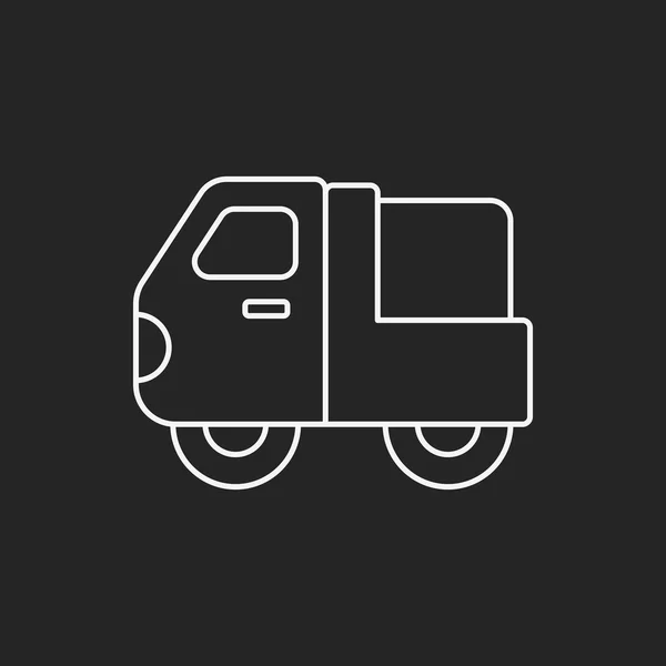 Truck line icon — Stock Vector