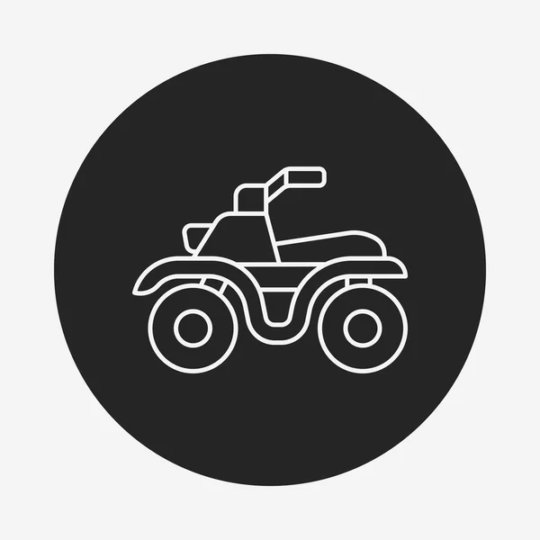 Mortocycle line icon — Stock vektor