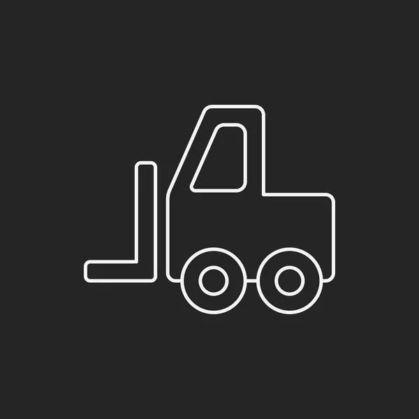 트럭 라인 아이콘 — 스톡 벡터