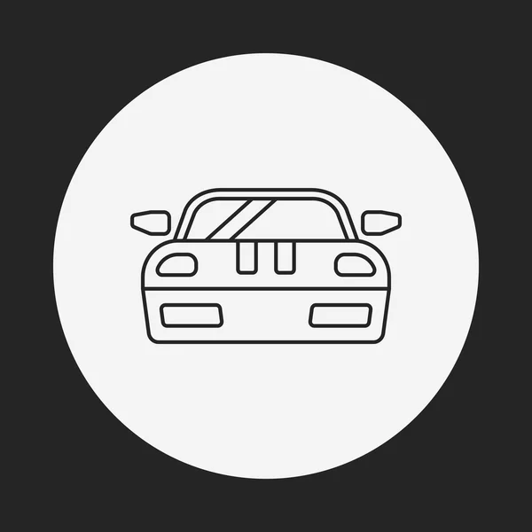 Icono de línea de coche — Archivo Imágenes Vectoriales