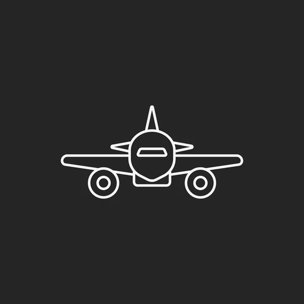 Ikona linky letadla — Stockový vektor