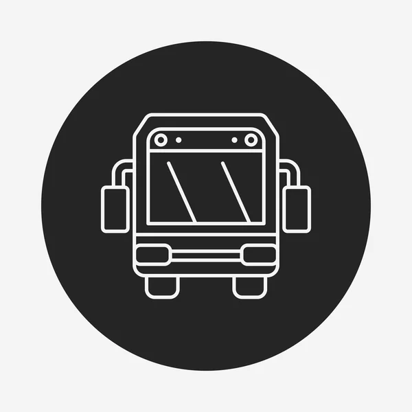 Ícone de linha de ônibus — Vetor de Stock