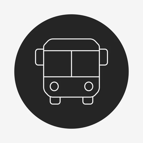 Icono de línea autobús — Archivo Imágenes Vectoriales