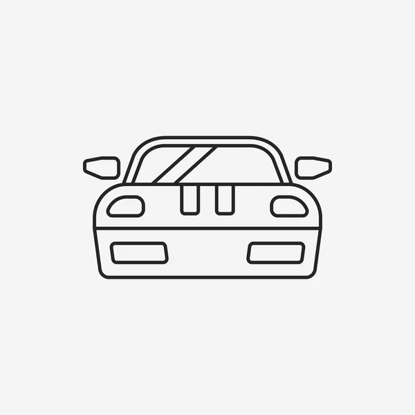 Icono de línea de coche — Vector de stock