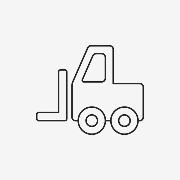 LKW-Liniensymbol — Stockvektor