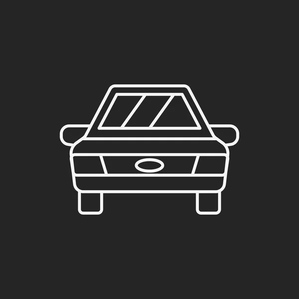 Icono de línea de coche — Vector de stock