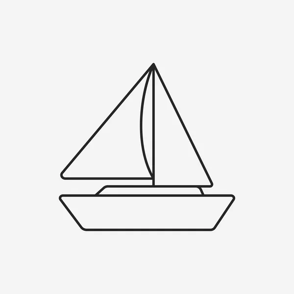 Schiffslinien-Symbol — Stockvektor