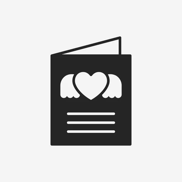 Älska brev ikonen — Stock vektor