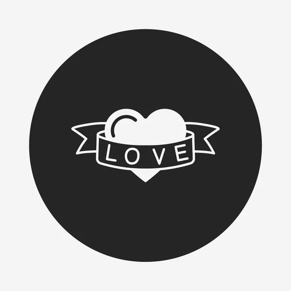 Икона сердца любви — стоковый вектор