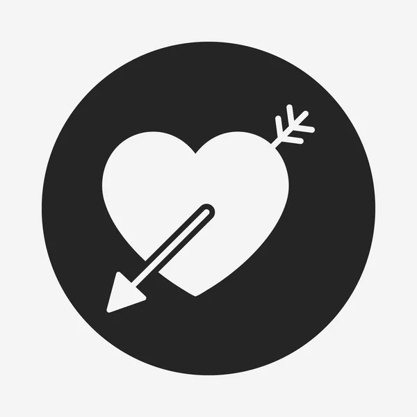 Любов серця значок — стоковий вектор