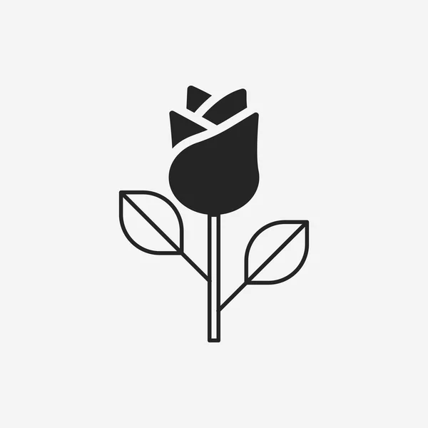 Blomma bukett ikonen — Stock vektor