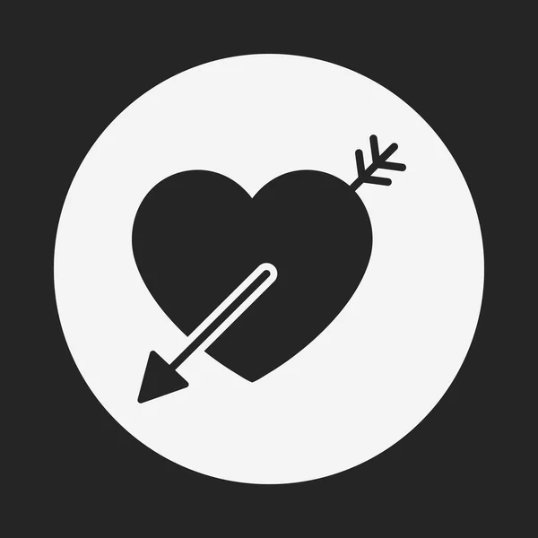 Aşk kalp simgesi — Stok Vektör