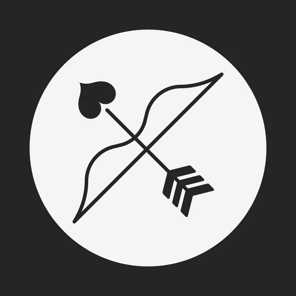 Icône flèche de Cupidon — Image vectorielle