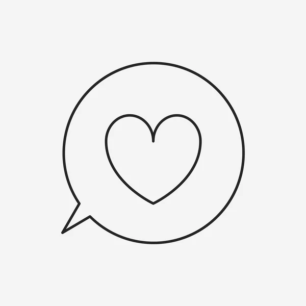 Älska ikon — Stock vektor