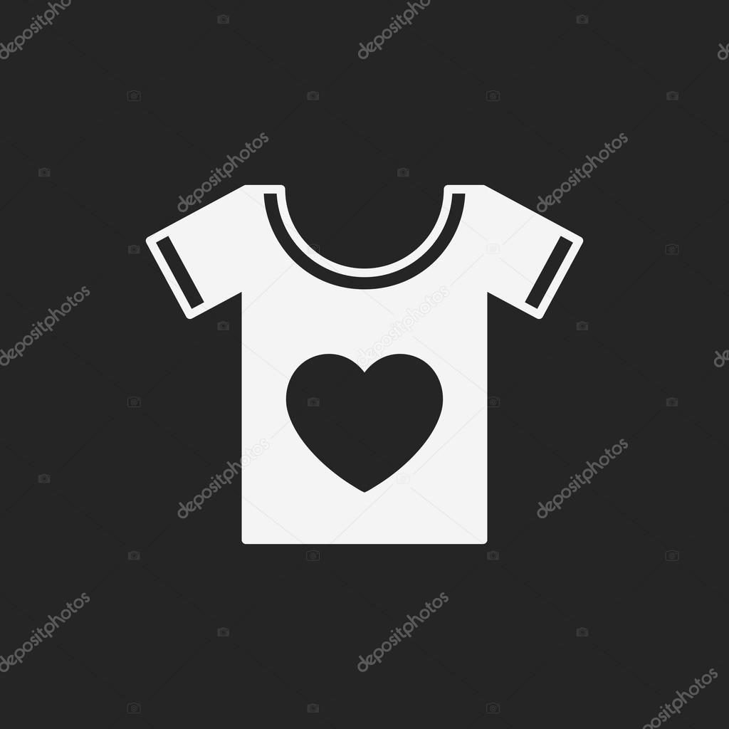 heart t-shirt icon
