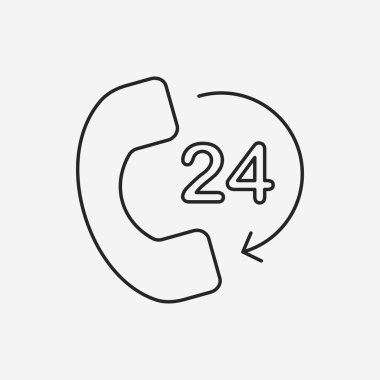 Müşteri hizmet hattı satırı simgesi