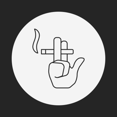 Sigara içme alanı simgesi