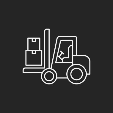 Lojistik kamyonu satırı simgesi