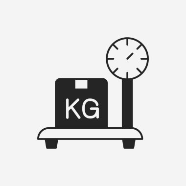 Lojistik nakliye ağırlık simgesi