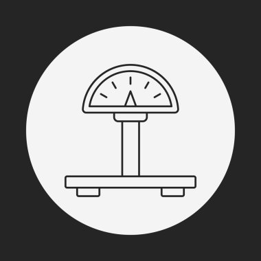 ağırlık makine satırı simgesi