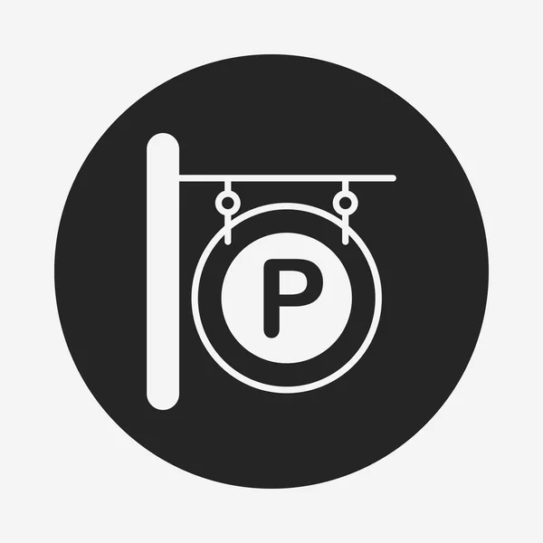 Icono de signo de estacionamiento — Vector de stock