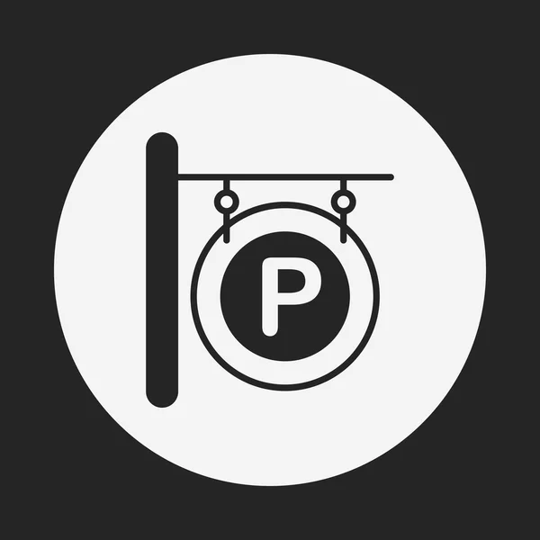 Icono de signo de estacionamiento — Vector de stock